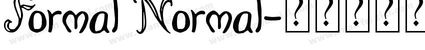 Formal Normal字体转换